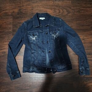 "dressbarn" Dark Blue Jean Jacket